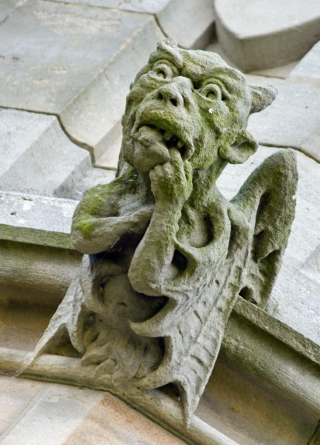 Illustration for article titled A Menagerie of Church Gargoyles Includes Aliens and Astronauts
